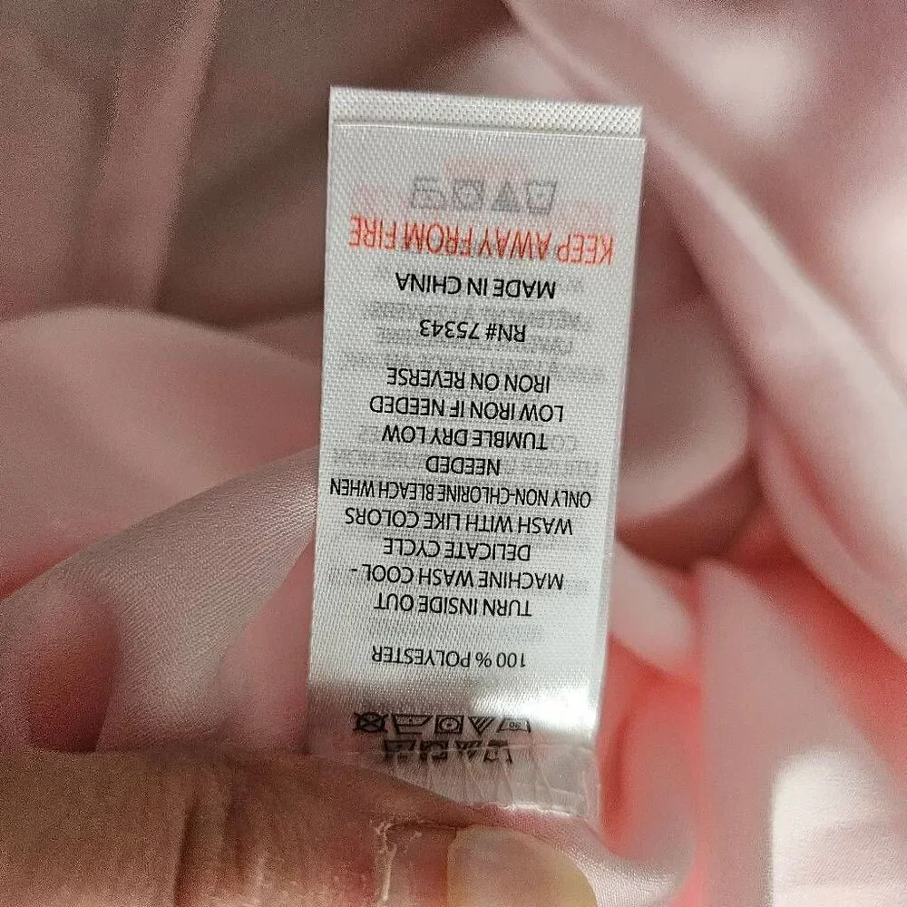 3/$15 Shabby Chic Pink Satin Sleep Set